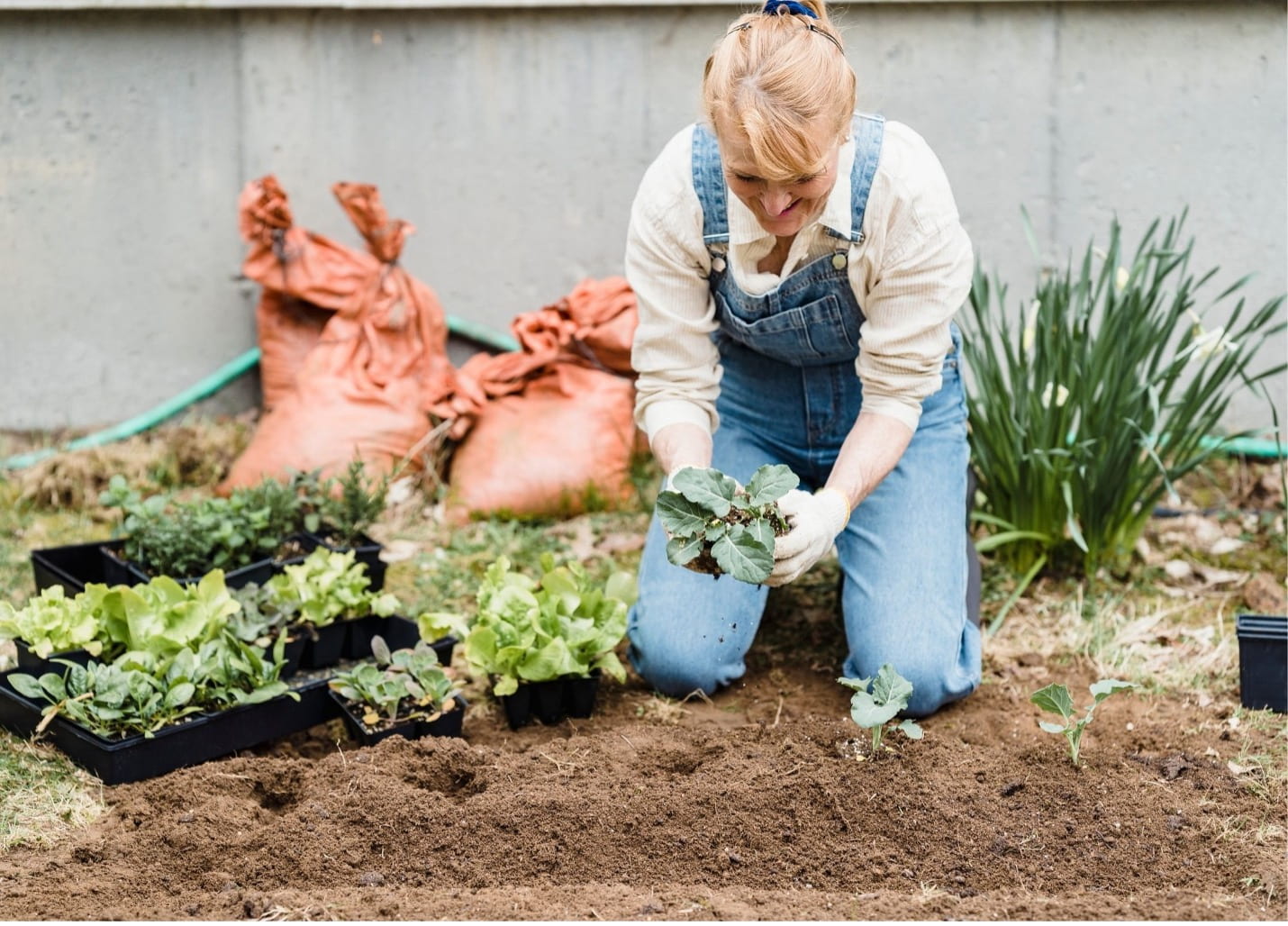 Woman gardening